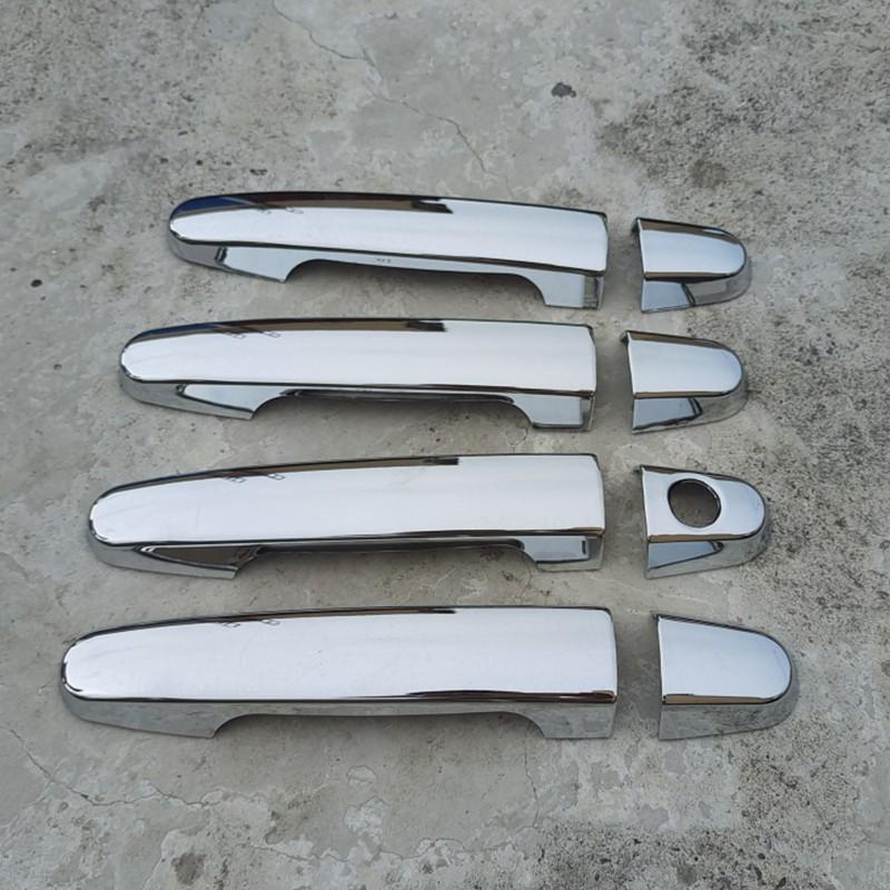 

Новая хромированная наклейка на дверную ручку автомобиля, наклейка с 2 замочными скважинами для Toyota Camry 2002-2006 Yaris 2006-2010 Corolla