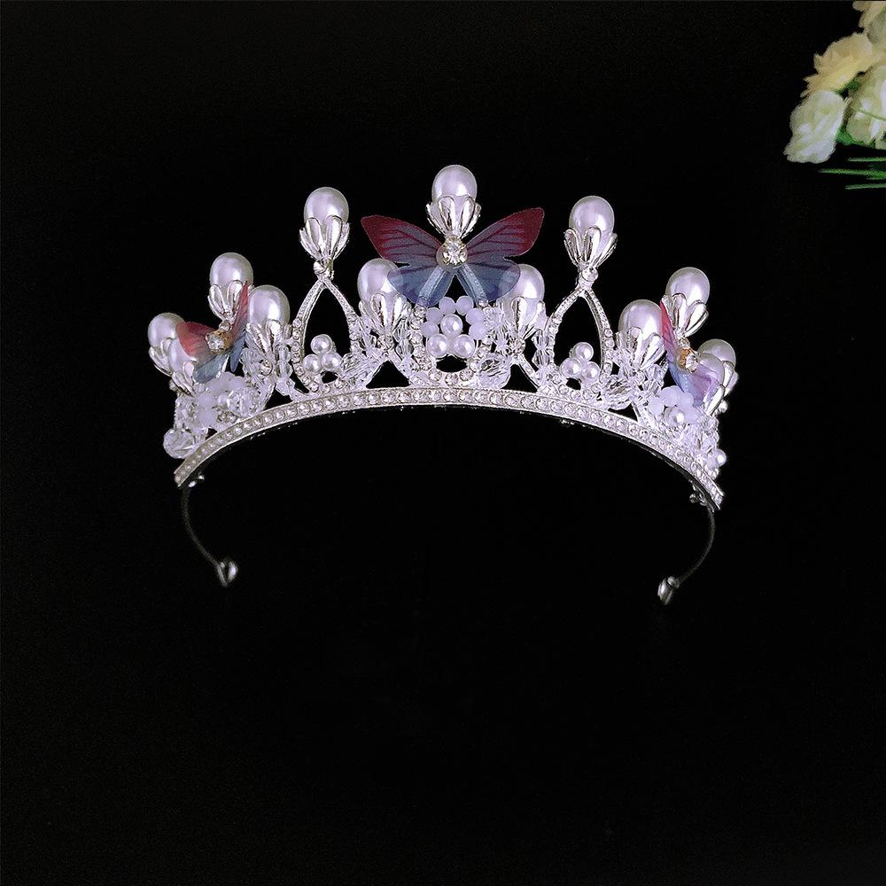 

Дитяча корона-тіара в корейському стилі, принцеса, дівчинка, день народження, дитяча корона, мила обруч-метелик