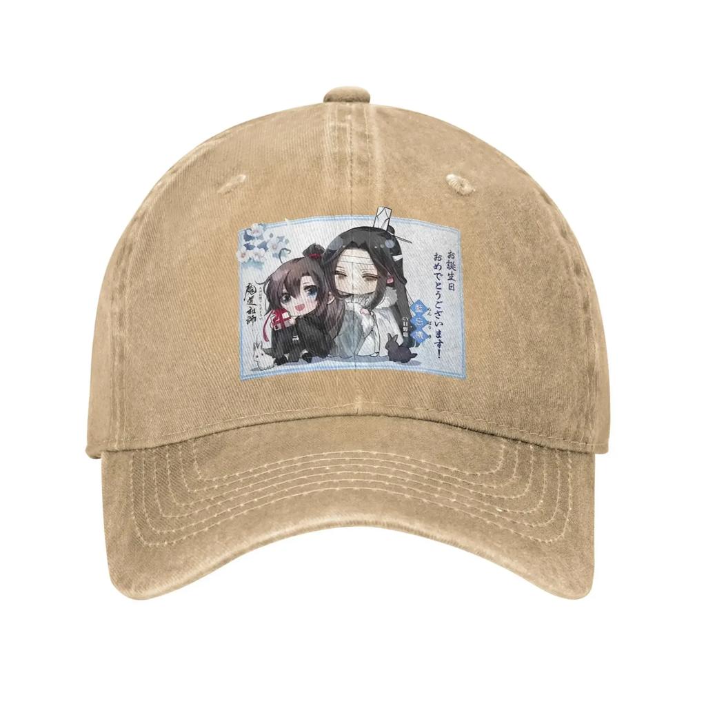 Lan Zhan x Wei Wuxian Casual Baseball Cap For Unisex Men Summer Mo Dao Zu Shi  Kpop Rock Trucker Hat y2k Sun-Proof Snapback Cap