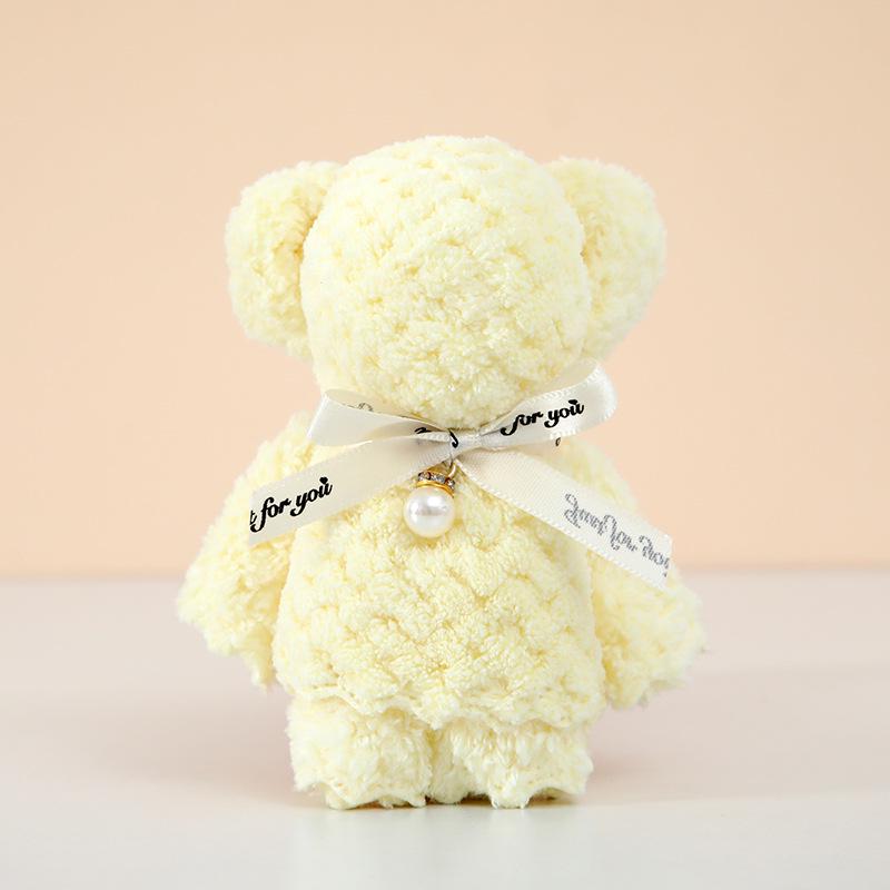 

Coral Fleece Pineapple Grid Little Bear Towel - Perfect Souvenir or Gift for Birthdays, Weddings, and Celebrations. 30x30