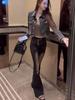Versatile 2024 Trendy Low-Waisted Slimming Stretch Denim Micro-Flare Jeans