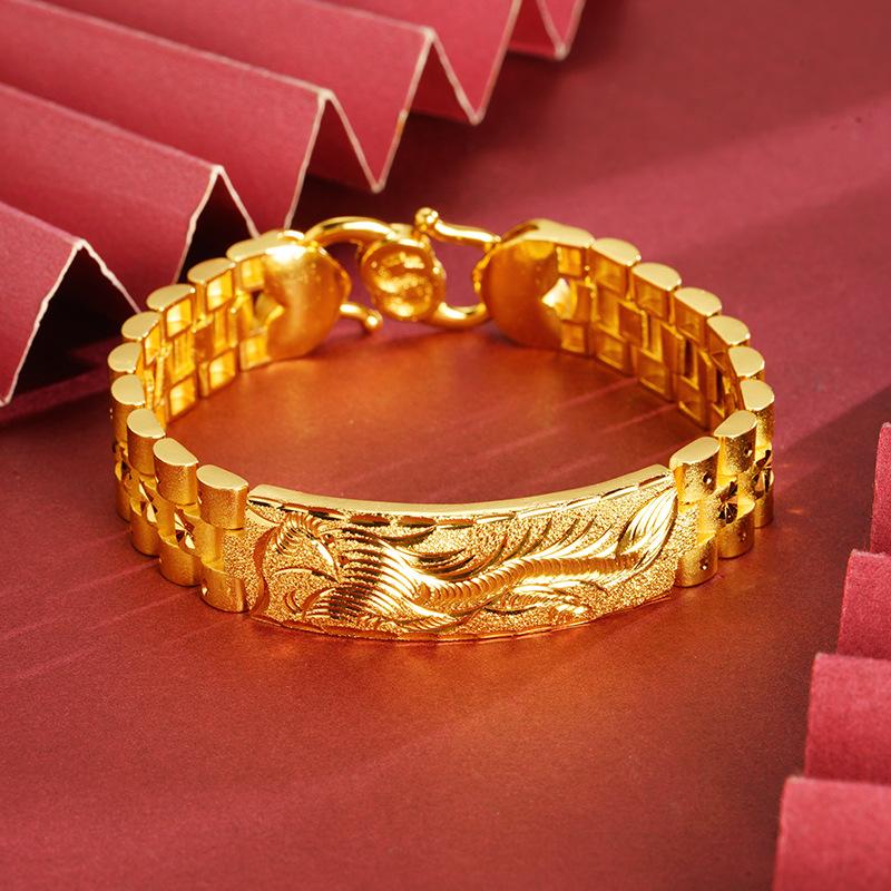 Dragon Pattern Bracelet Men's Boss Chain Domineering Retro Temperament Hand Accessories Bracelet