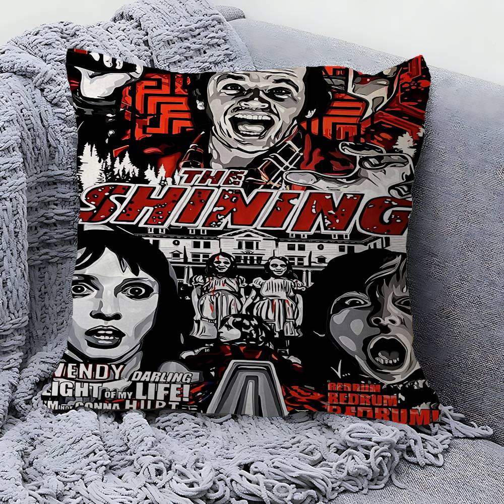 Horror Movie The Shining Pillow Covers Cartoon Sofa Decorative Home Double-sided Printing Short Plush Cute Cushion Cover