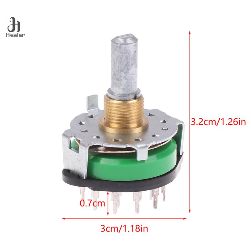 1PC Rotary Switch 4 Pole 12 Position SRRM1C7800 Power Amplifier 1050R 2000 Audio Audio Signal Switch