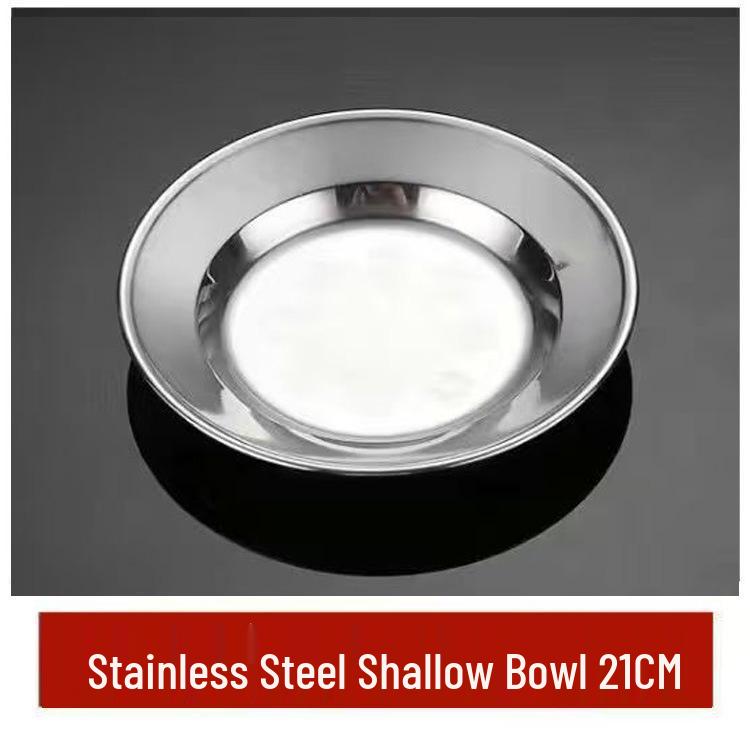 

Stainless Steel Multifunctional Tray for School or Home - Ideal for Fruits, Vegetables, and Rice 410 Stainless Steel