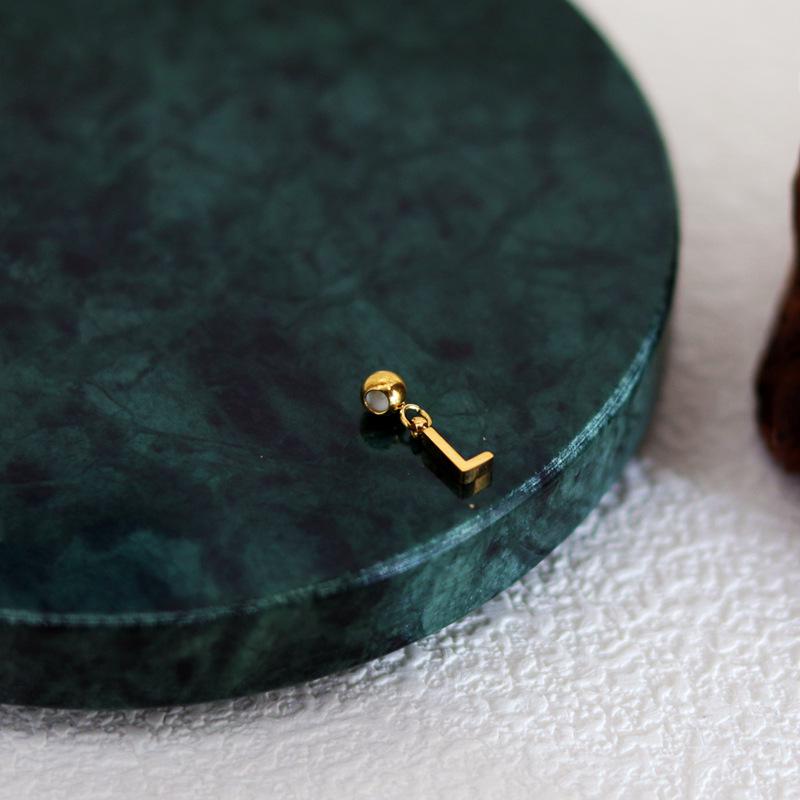 DIY Letter Necklace: 26 English Letter Pendant, Pull-Out Chain, Personalized Single Pendant Accessories