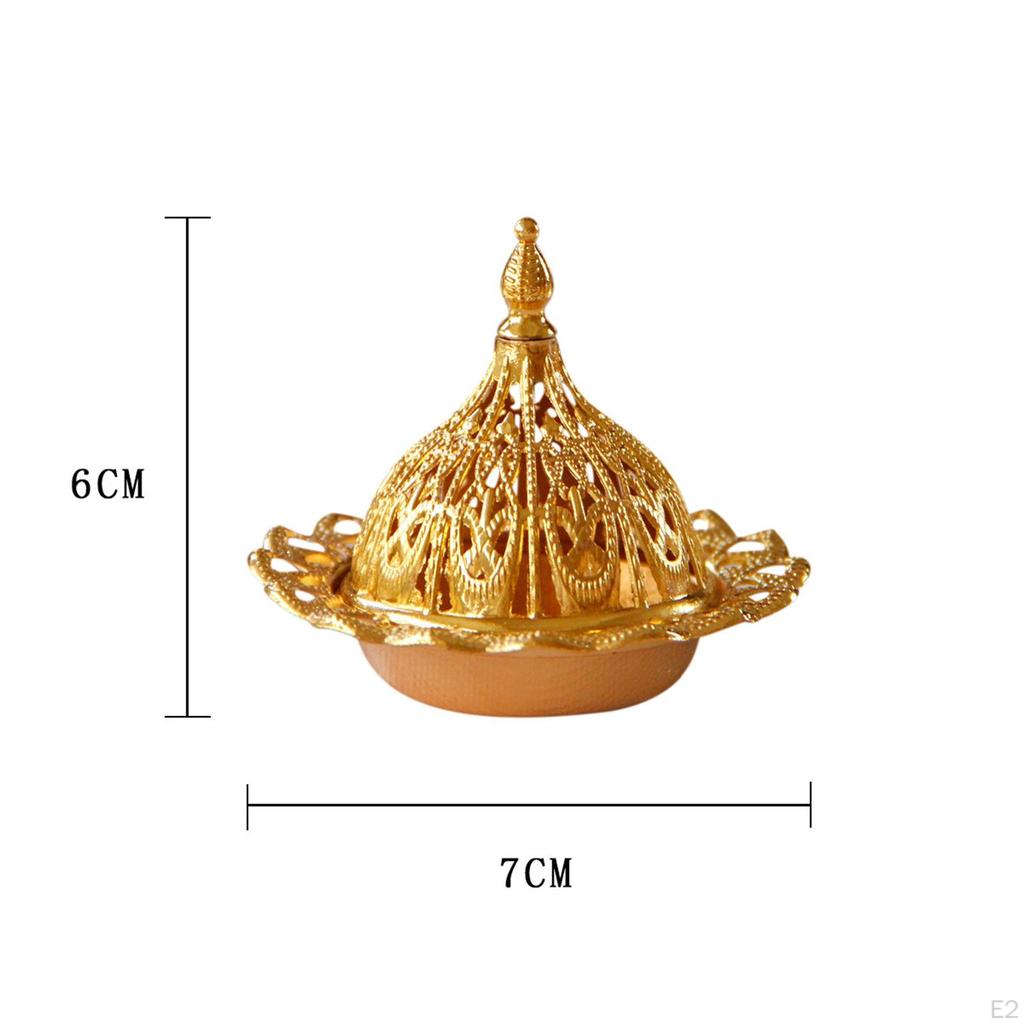 Metal Burner Table Centerpiece Decoration Fragrance Diffuser Censer Holder for Teahouse Temple Yoga