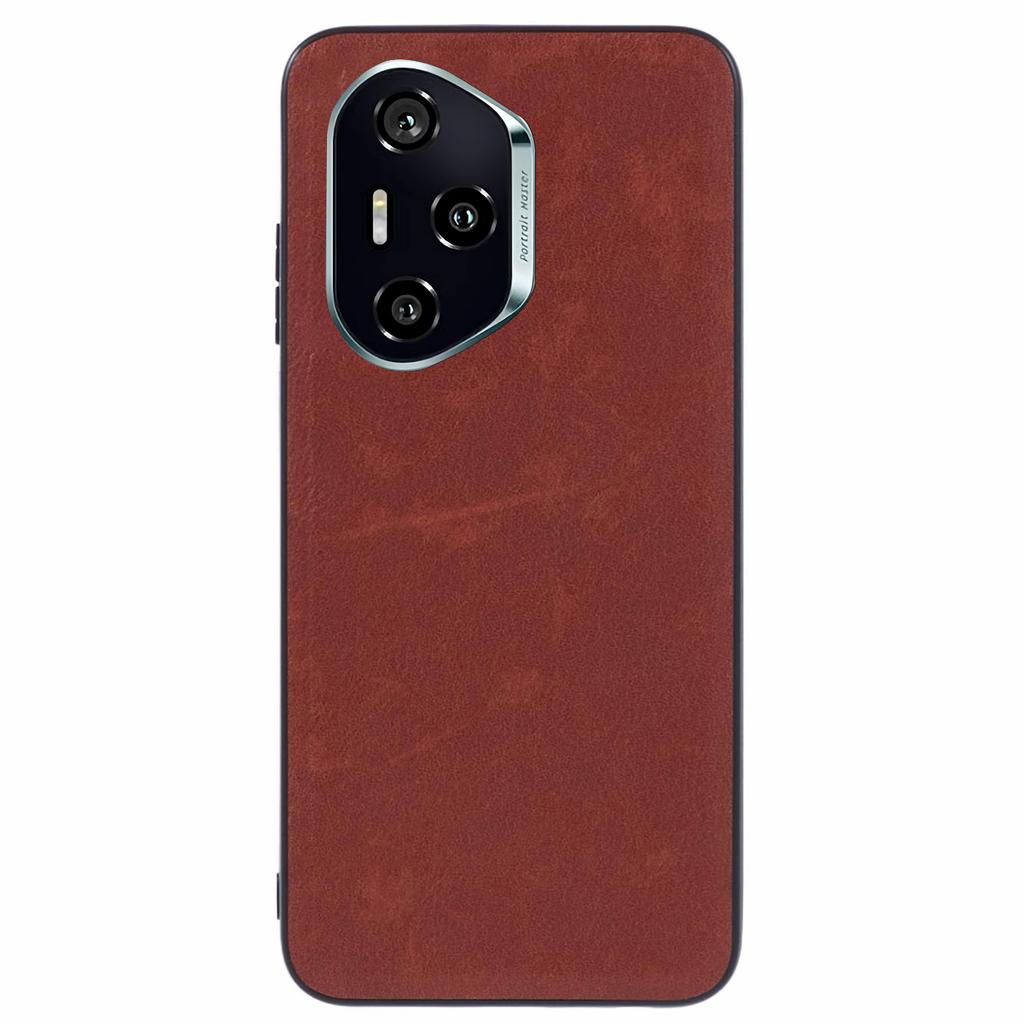 For Honor 300 Pro Case Retro Leather Coated PC + TPU Phone Cover
