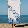 Walhai Meeresleben Aquarell Freihand Strandtuch Groß Schnelltrocknend Sandfestes Handtuch für Strand Pool Reisen Sommer Badetuch