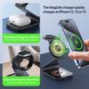 DUZZONA W21 3-in-1 15W Wireless Charging Stand Phone Earphone Watch Charger (Qi2 Certified) for iPhone 16 Series/Apple Watch 10/AirPods 4