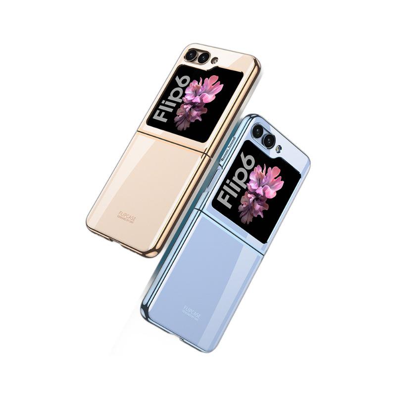 Samsung Z Flip6 Electroplated Transparent Ultra-Thin Anti-Drop Case for Foldable Screen