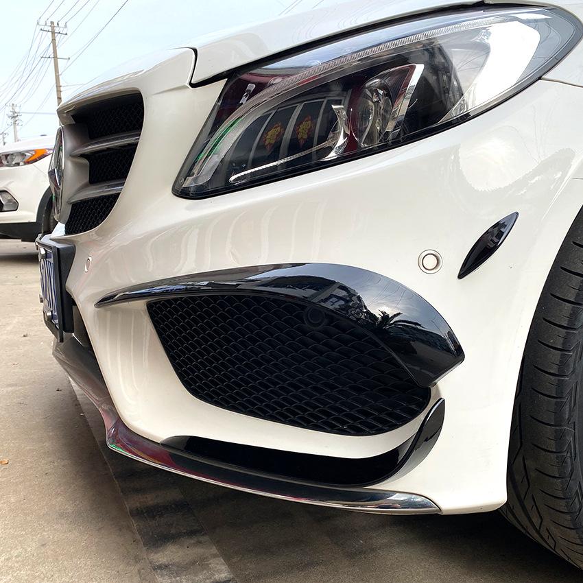 Car New Front Bumper Front Fog Lamp Standard Strip Air Knife Trim Mercedes-Benz C-Class W205 C200 C260 C43 AMG 2015 -