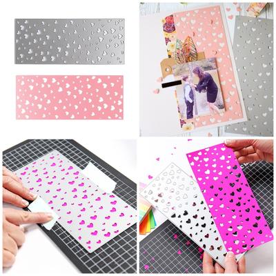 Herzform Stanzformen Metall Stanzformen Prägeschablonen Formen Stanzschablonen für Scrapbooking Album Kartendekoration