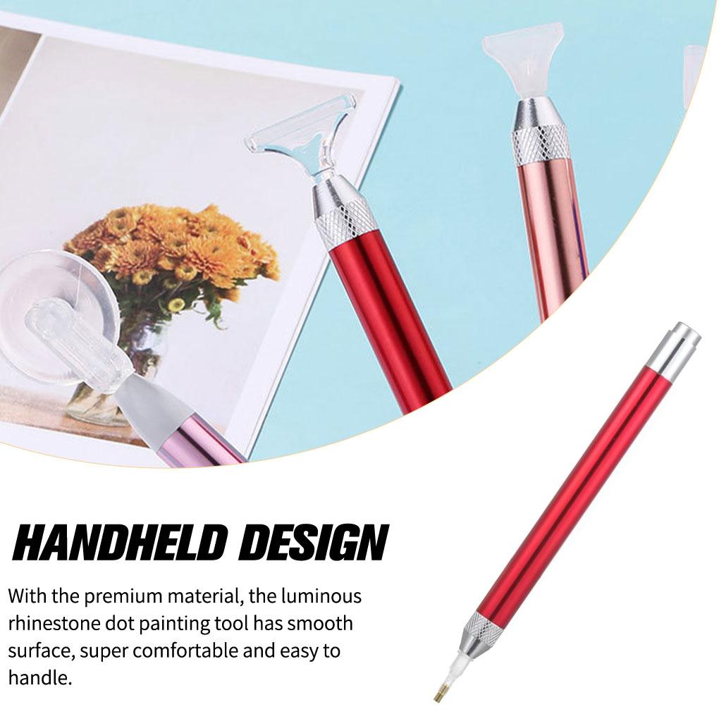 Wear-resistant Luminous Painting Tool Handy Sticker Lighting Professional Replaceable Battery Charged Point Drill Pens