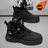 Winter Velvet High-top Martin Boots, Thickened Thermal Shoes, Platform-soled Casual Short Boots, Cotton Shoes.