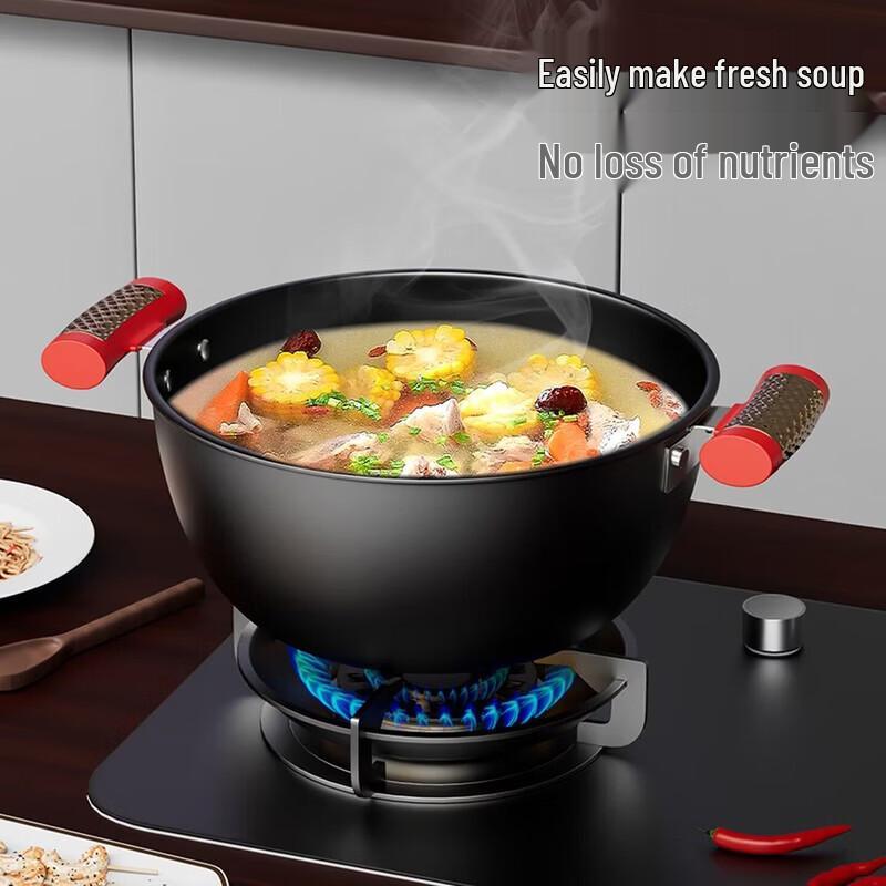 KSISE 3-Piece Wok, Soup & Frying Pan Cookware Set
