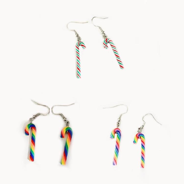 Christmas Crutch Earrings Stylish Ear Accessories Cute Ear Jewelry for Christmas