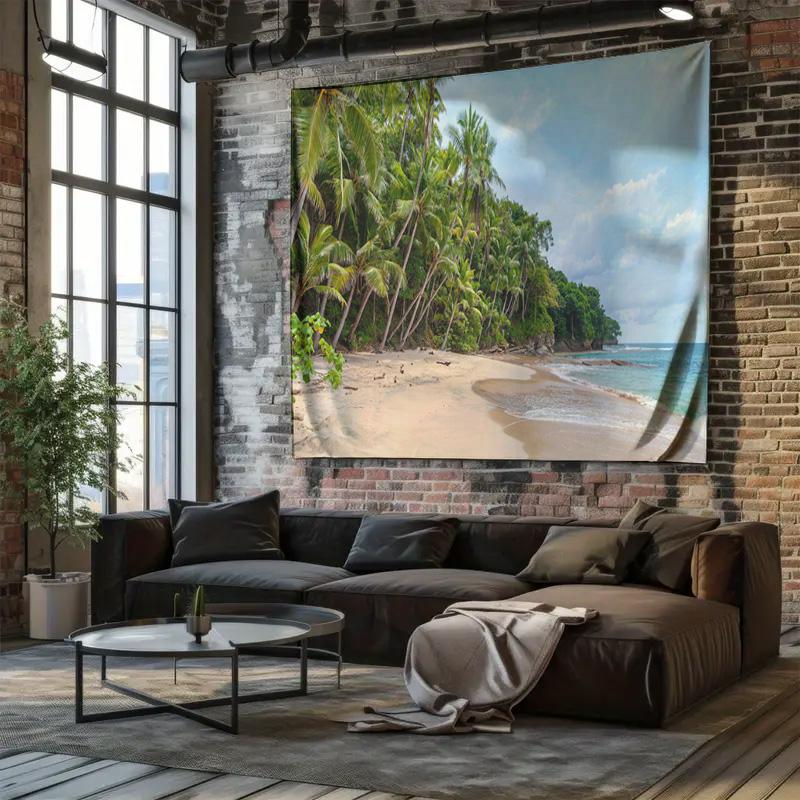 Tropical Beach Landscape Wall Hanging Create Your Private Coastal Dream