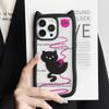 Brand New iPhone16 1514promax Transparent Cat Ear Phone Case Compatible and Suitable for 13/12/11 Wool Ball Kitten