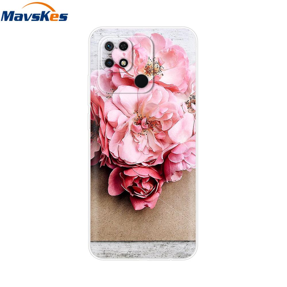 For Xiaomi Redmi 10C Case Clear Bumper Cute Cover For Xiaomi Redmi 13C Liquid Silicone Soft TPU Fundas Phone Case For Redmi 12C