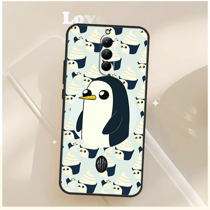 Cartoon Penguin Case For ZTE Nubia Red Magic 6 7 6S 7S 8S 9S 10S Pro For RedMagic 10 8 9 11 Pro Plus Cover