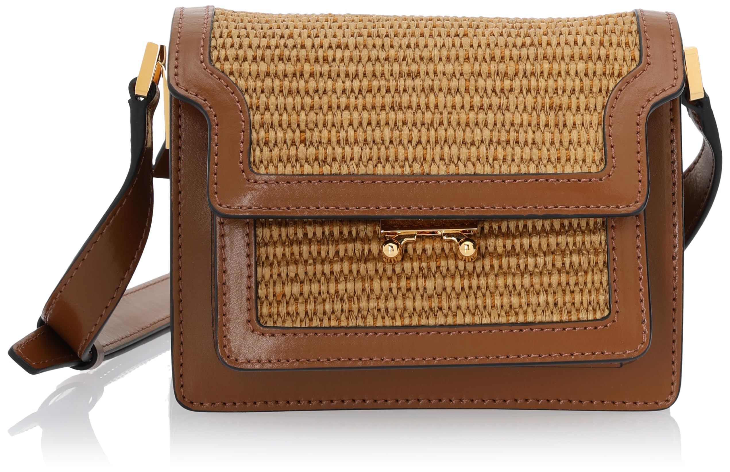 

Marni TRUNK Shoulder Bag SBMP0075Q1P3860 RAW Women s Sienna/Moca/(Pompeii) [Used]