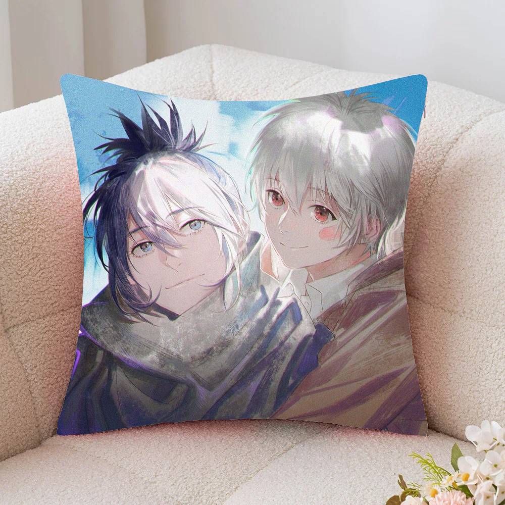 NO.6 Anime Pillow Case Fashion Square Pillowcase Bedroom Sofa Room Ins Decoration Leisure