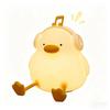 Night Light, Duck Design, Silicone, Type-C Rechargeable, Eye-Friendly, Night Light for Bedroom, Kids, Ambient Light, Cute (Yellow A)
