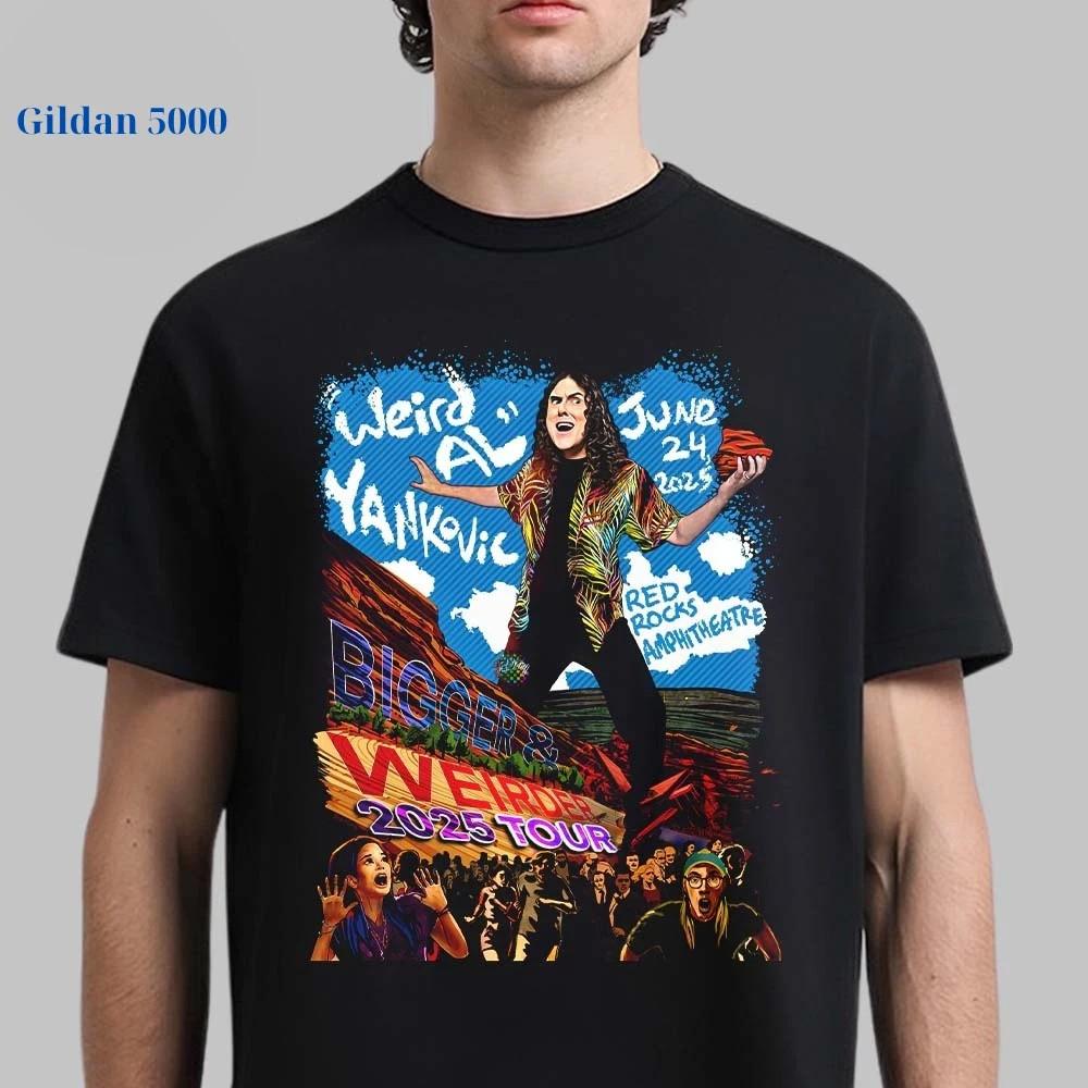Weird Al Yankovic Bigger And Weirder 2025 Tour Poster For Show TShirt XXXL