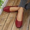 Spot 2025 spring new flat-soled single shoes large size women's lazy shallow mouth soft-soled Doudou shoes