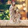 Nativity Scene Statue Tabletop Scenes Resin Holy Family Statue Catholic Figurine Handicrafts Sculpture Mini Nativity Scene
