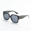 Double Beam Fashionable Sunglasses Vintage Black Square Sunglasses Woman Luxury Brand Small Rectangle Sun Glasses Clear Mirror