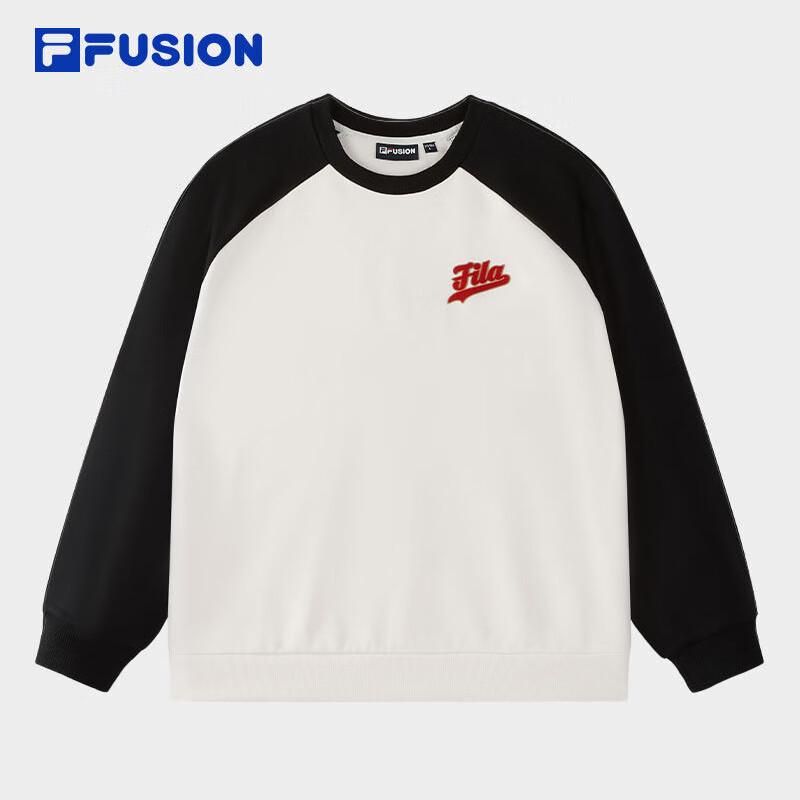 FILA FUSION Men s 2025 Spring Loose Fit Raglan Sleeve Pullover Sweatshirt XL
