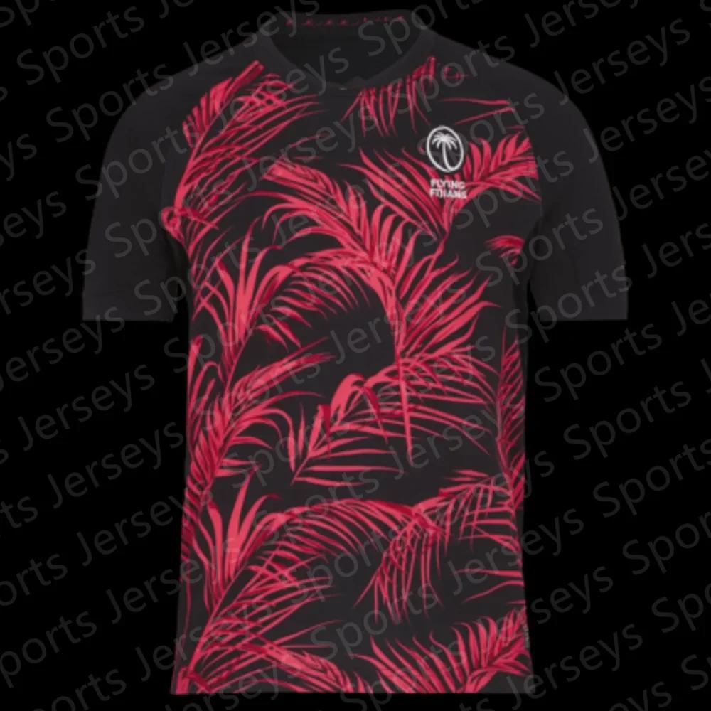 New Fiji Rugby Fans Special 3DT Shirt Men's/Boys Loose Sport Crewneck T-shirt Women's Rugby Sweat Absorbent Breathable T-shirt