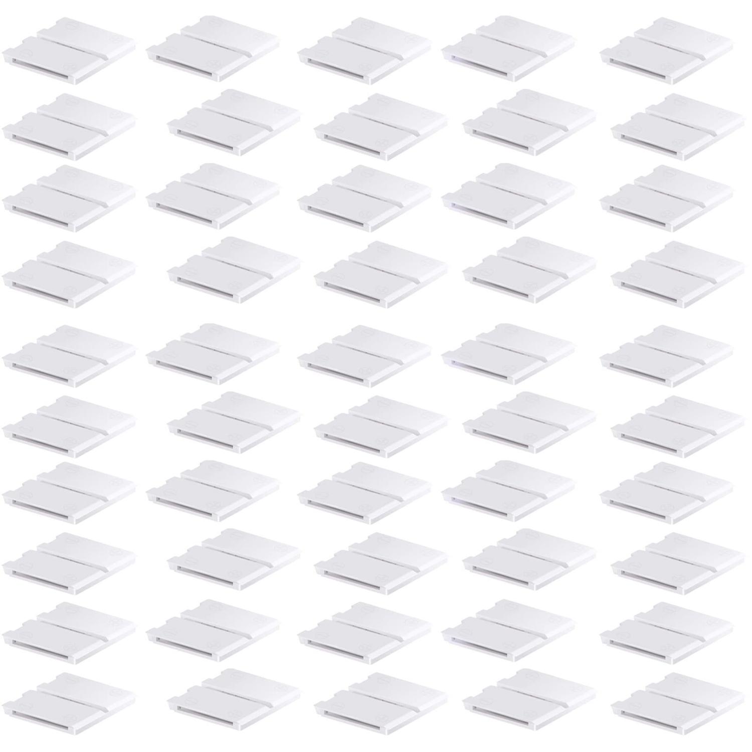 

10/20/50 шт. Коннекторы для светодиодной ленты 5050 RGB 10 мм, 4-контактные, без пайки, без зазоров, без проводов 50PCS