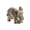 Minature Elephant Tortoise Dog Figurines Tea Pet Table Ornament Decorations Metal Animal Crafts Home Decor Living Room