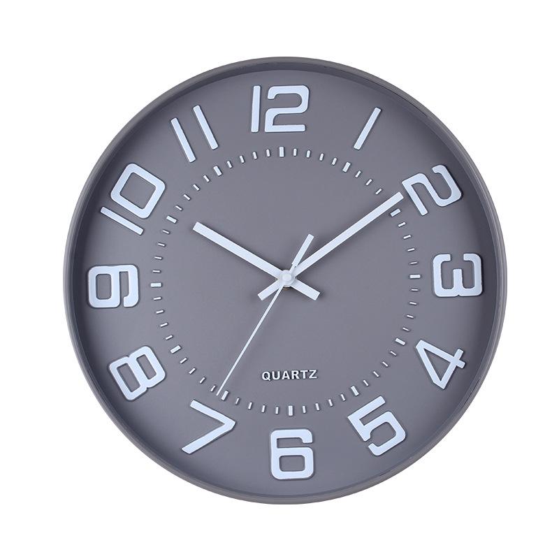 Moderne und schlichte Uhr, leiser Countdown, Wanduhr in leichtem Luxus und modischem Design, vielseitig, klares Zifferblatt, präzise Countdown-Quarzuhr