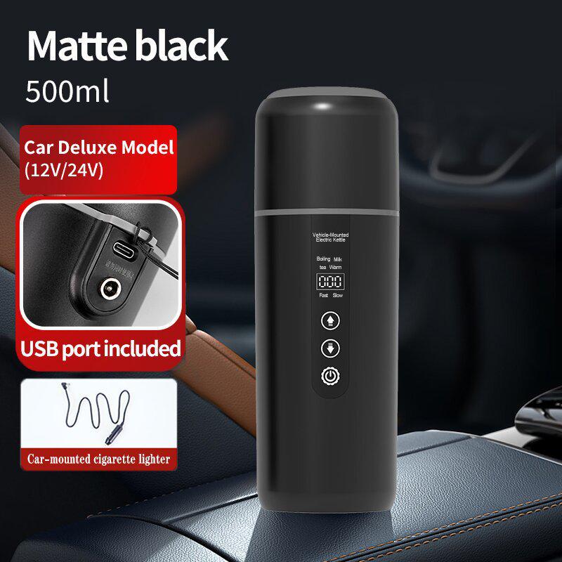 Universal 12V/24V Portable Multi-Functional Electric Heated Car Water Cup