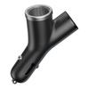 YType Car Charger 2x USB Cigarette Lighter Socket 34A Black