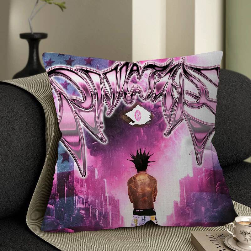Rapper Lil Uzi Vert Pink Pillow Cushion Cover Pillowcase Living Room Sofa Home Decor Customized