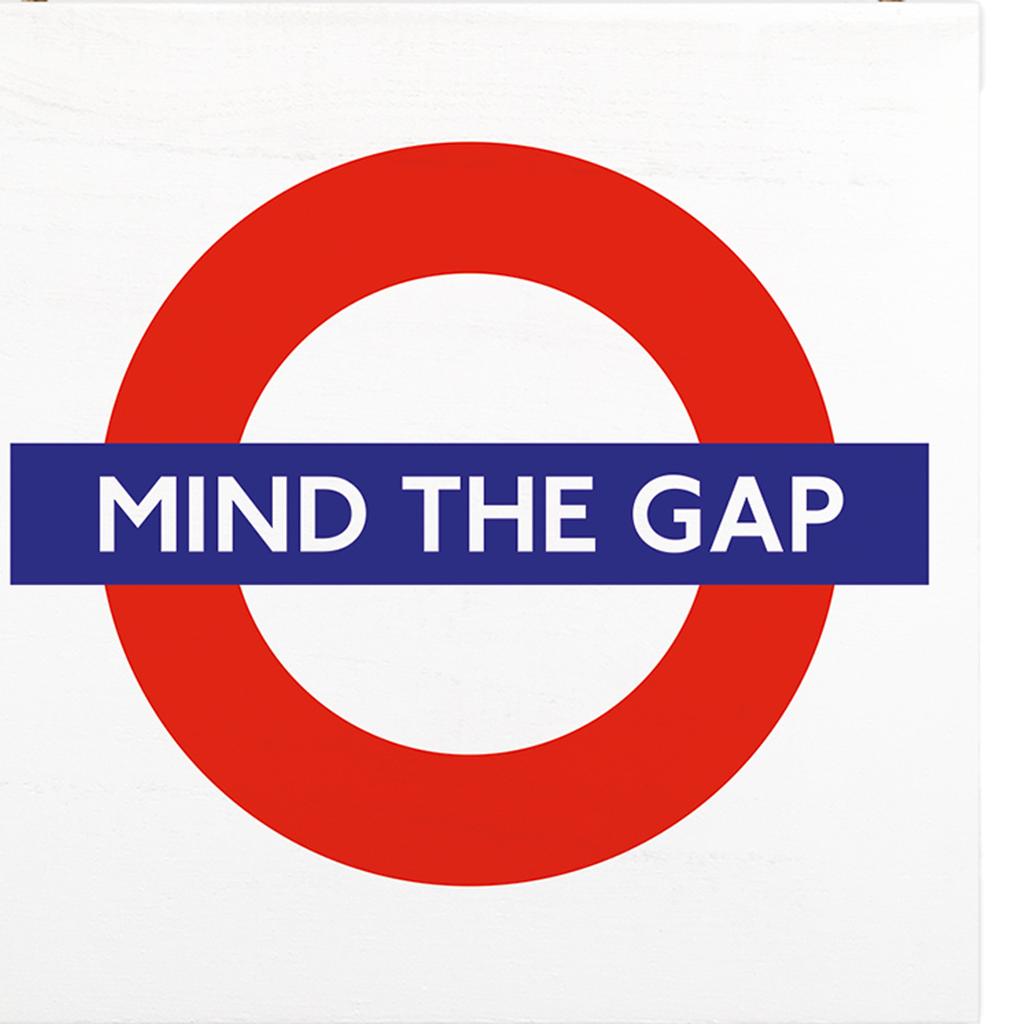 Transport For London Mind The Gap Wooden Block