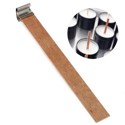 50 szt. Krzyżowe drewniane knoty do świec Naturalne rdzenie świec z metalową podstawą do ręcznie robionych świec DIY Craft Decoration Supplies