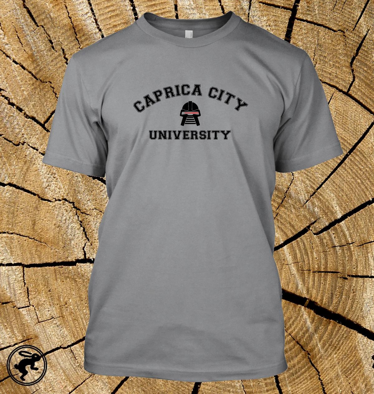 Caprica City University T Shirt Battlestar Galactica Caprica SciFi TV show Tee XXXL