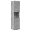 vidaXL 4 Piece Bathroom Furniture Set Concrete Grey Particleboard