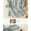Short-sleeved Cotton and Linen Shirts for Women in Summer New Style Loose Literary Retro Printed Fashion Tops Casual