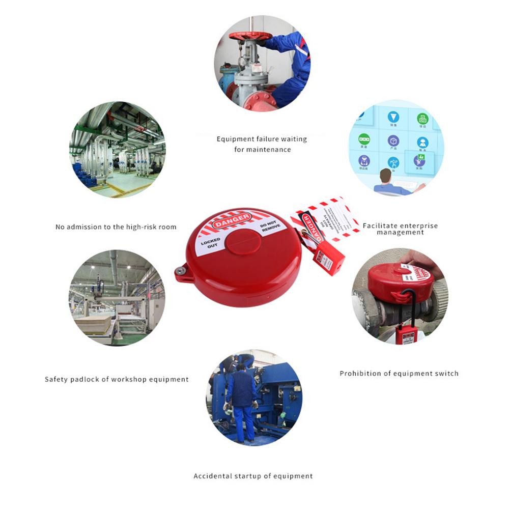 Gate Valve Lockout Device Plastic Outdoor Water Hose Protector Valve Lockout for Professional and Industrial Use