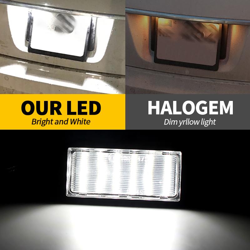2PCS 12V 6000K Super Brght LED License Plate Light For Hyundai Coupe GK 2002-2009 tiburon coupes III F/L2 2001-2008