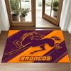 Brisbane Broncos Tasarımlı Kristal Kadife Halı Yatak Odası Girişi İçin Yumuşak Dekoratif Mat