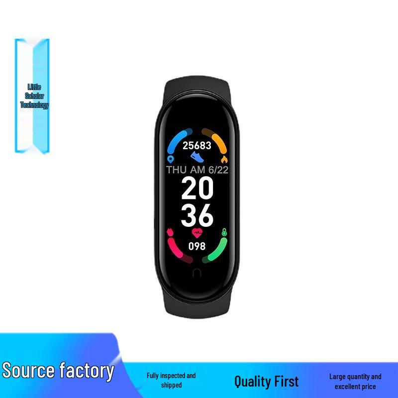 New M6 Smart Bracelet: Call & Message Alerts, Heart Rate & Blood Pressure Monitoring, Health Tracking Gift