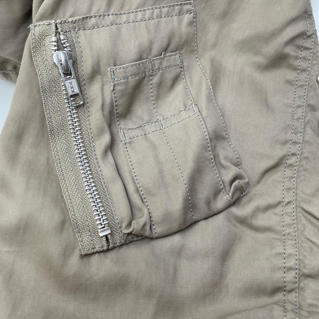 SCENTOF 21-020-586-3040-3-0 MA-1 Rayon Cotton Blouson Jacket Not Written khakiUsed